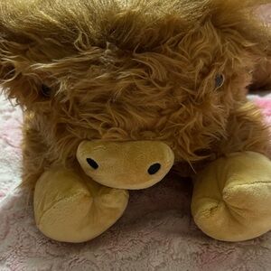 Plush Brown Highland Cow Toy 22 inch Bobbie & Laxi
